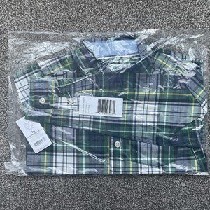 Carters Oshkosh B'gosh Plaid Poplin Button-Front Shirt for Boys Size 6 NEW NWT
